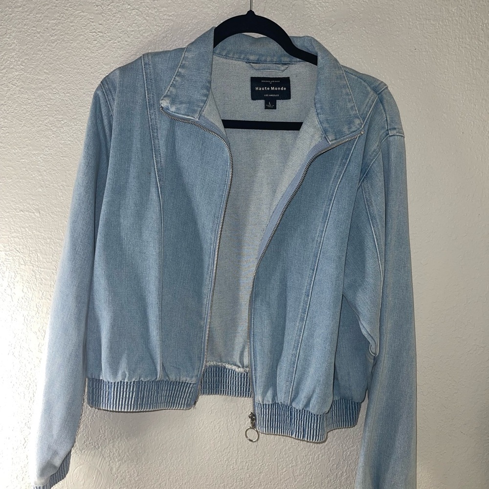 Haute Monde Sky Blue Jean Jacket